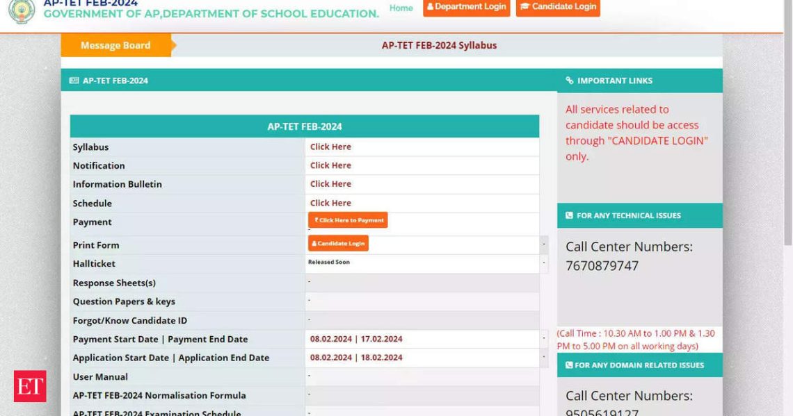 AP TET 2024 AP TET 2024 Answer key released on official website; Here